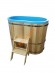 Купель для бани ExpertSaun овальная из кедра с пластиковой вставкой, h 1200мм