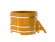 Купель для бани BentWood угловая из лиственницы рустик, h 1000мм