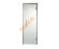 Дверь стеклянная Grandis GS 8х20-М1-S-Si коробка алюминий Silver, ручка Абаш