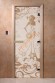 Дверь стеклянная DoorWood «Девушка в цветах сатин», 1700х700 мм