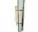 Дверь стеклянная Grandis GS 8х21-М-S-Si коробка алюминий Silver, ручка Абаш