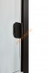 Дверь стеклянная Grandis GS 7х20-M1-S-Bl коробка алюминий Diamond Black, ручка Термоабаш