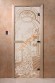 Дверь стеклянная DoorWood «Жар-птица сатин», 1700х700 мм