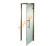 Дверь стеклянная Grandis GS 8х21-М-S-BR коробка алюминий Brasch, ручка Абаш