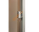 Дверь стеклянная Grandis GS 9х20-B-S-Si коробка алюминий Silver, ручка Абаш