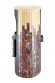 Печь отопительно-варочная Ферингер Лада ПФ Окаменевшее дерево перенесённый рисунок+Россо Леванте
