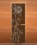 Дверь стеклянная «бронза Бамбук» коробка 1900х700 мм, бук