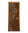 Дверь стеклянная «бронза Березка» коробка 1900х700 мм, бук