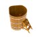 Купель для бани BentWood угловая из сращённой лиственницы, 1,19х1,19 м