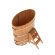 Купель для бани BentWood овальная из сращённой лиственницы, 0,80х1,42 м