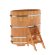 Купель для бани BentWood овальная из сращённой лиственницы, 0,80х1,42 м