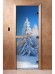 Дверь стеклянная DoorWood с фотопечатью «Снежная сказка»