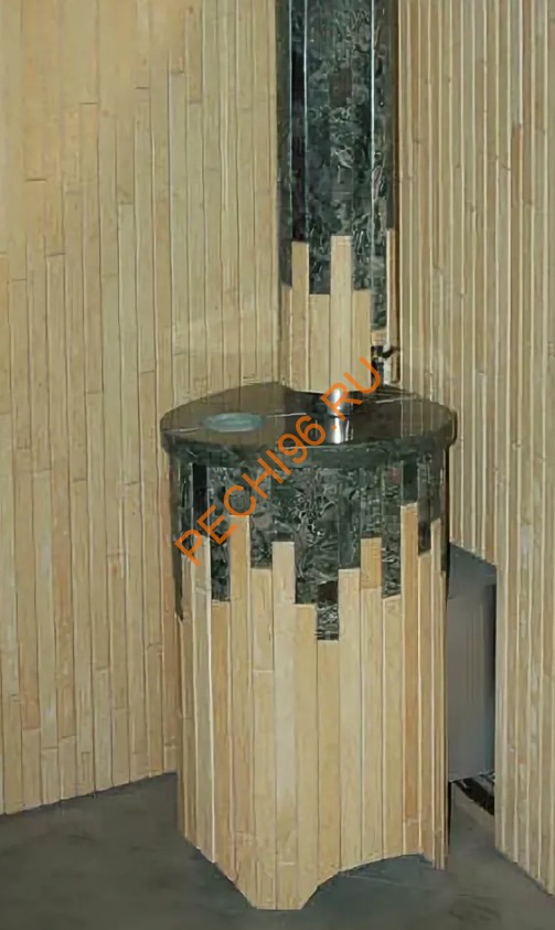 Печь банная Ферингер Малютка ПФ Окаменевшее дерево наборный